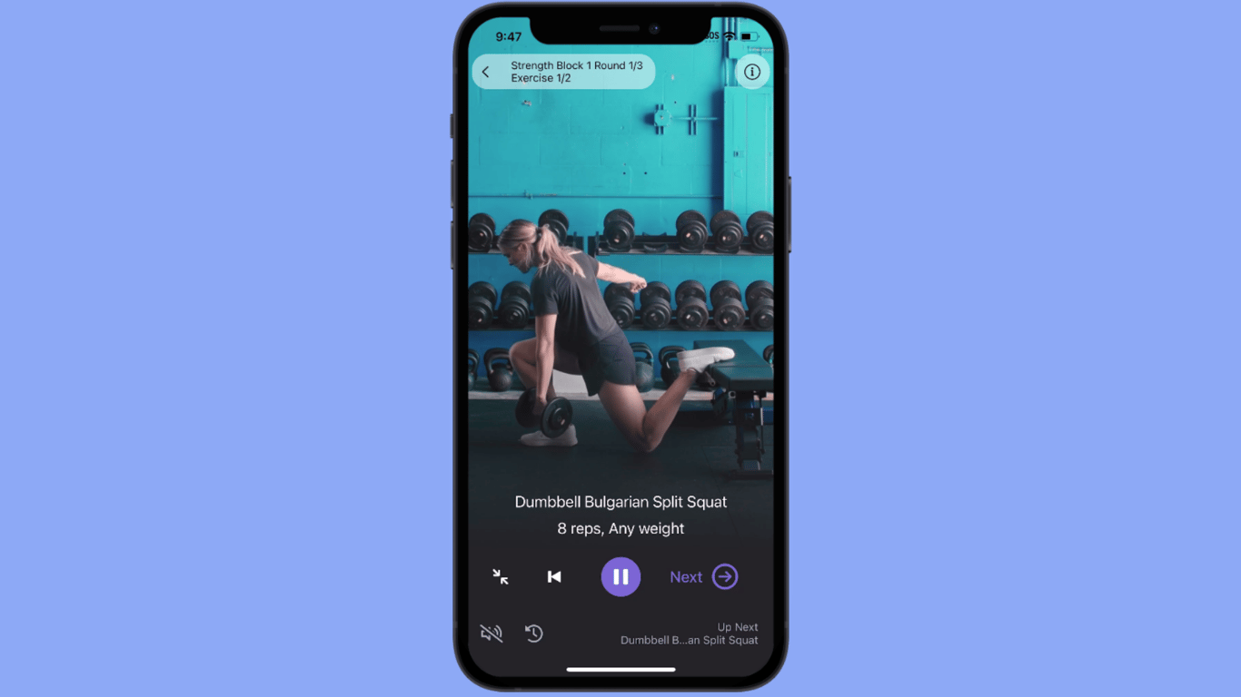 Large video format for easy viewing.