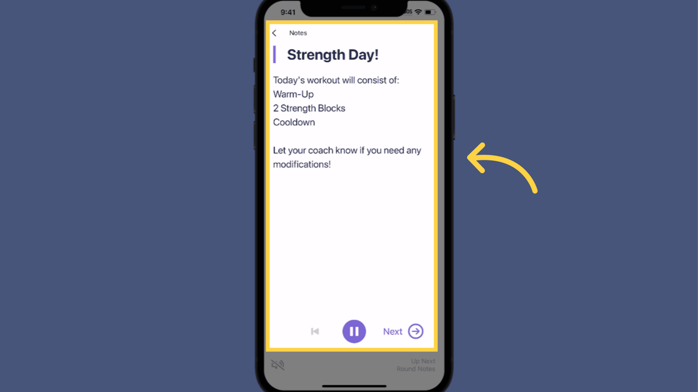 Start with Workout Instructions.