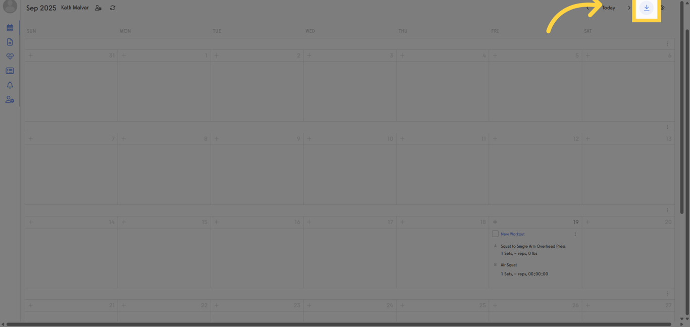 Click the Import icon.