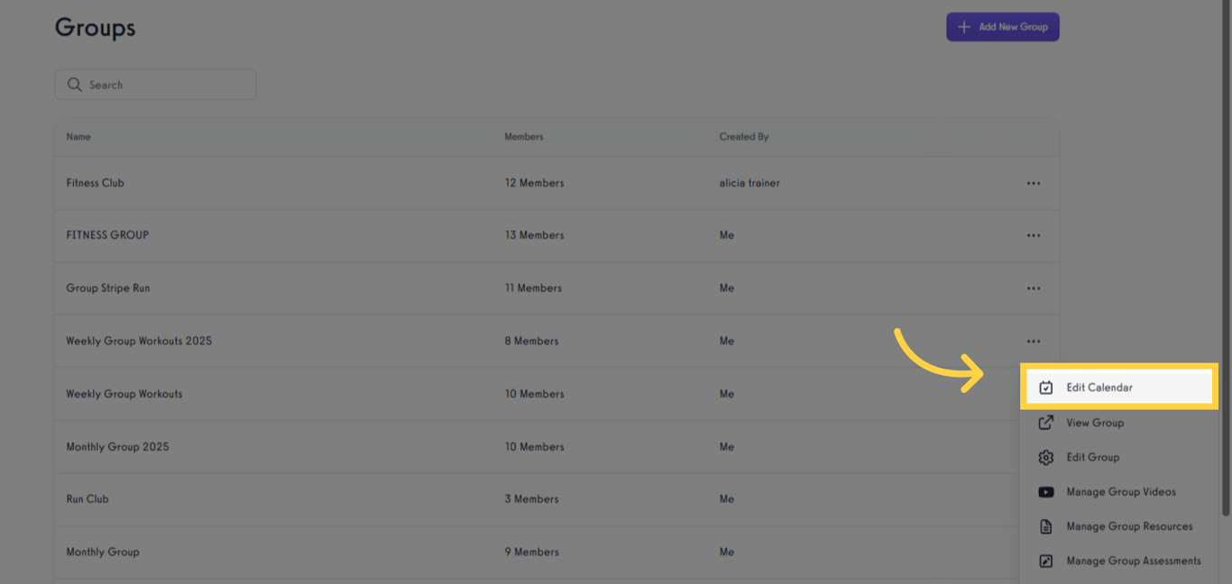 Click 'Edit Calendar'.