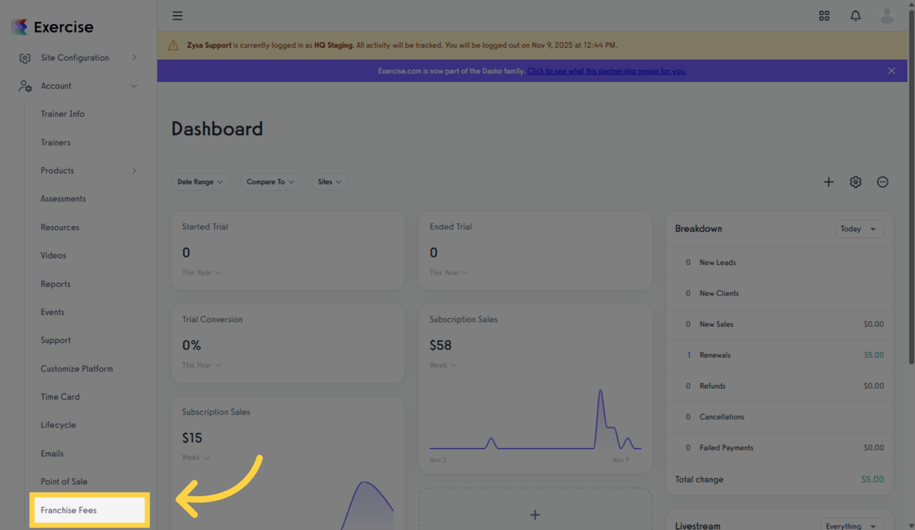Access Franchise Fees