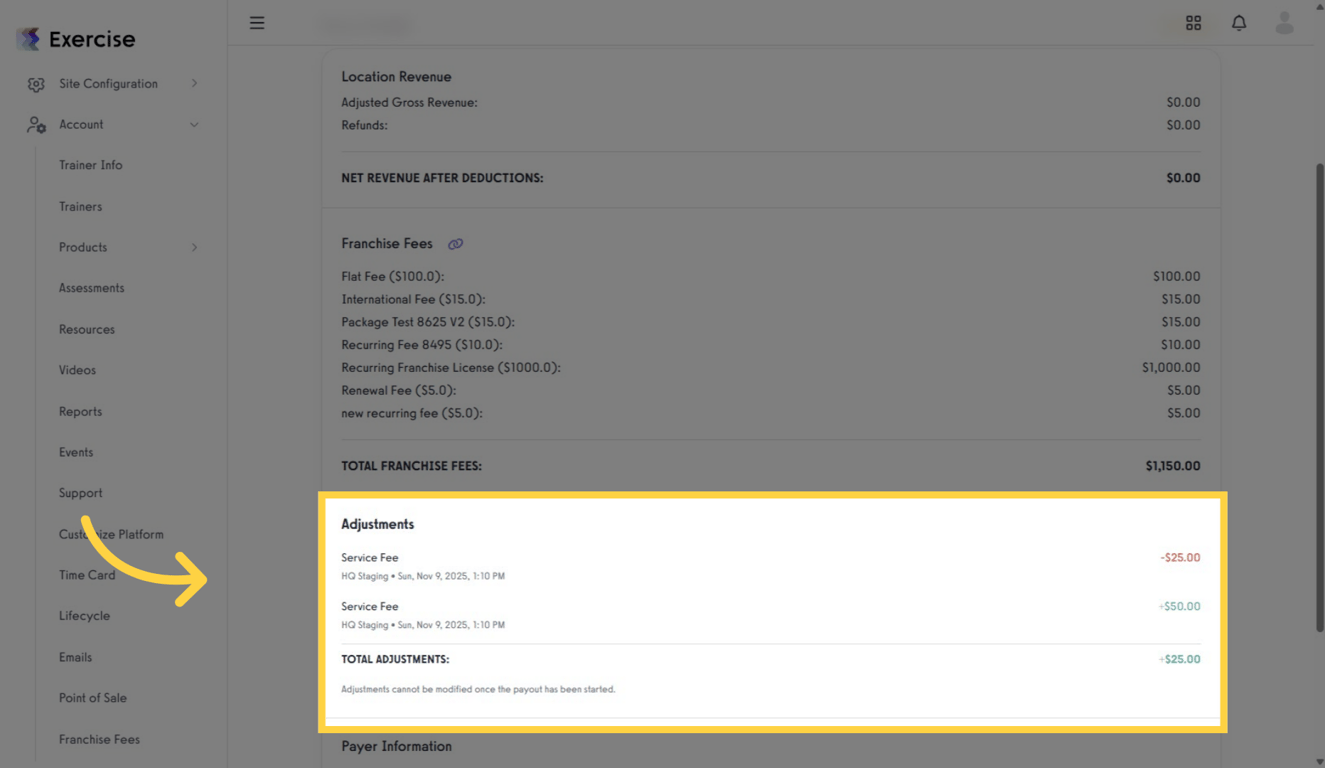 Review Adjustments After Payout Starts