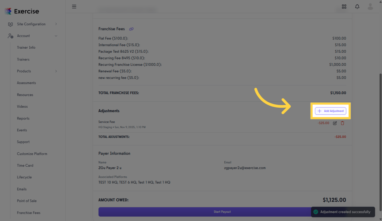 Add Another Adjustment