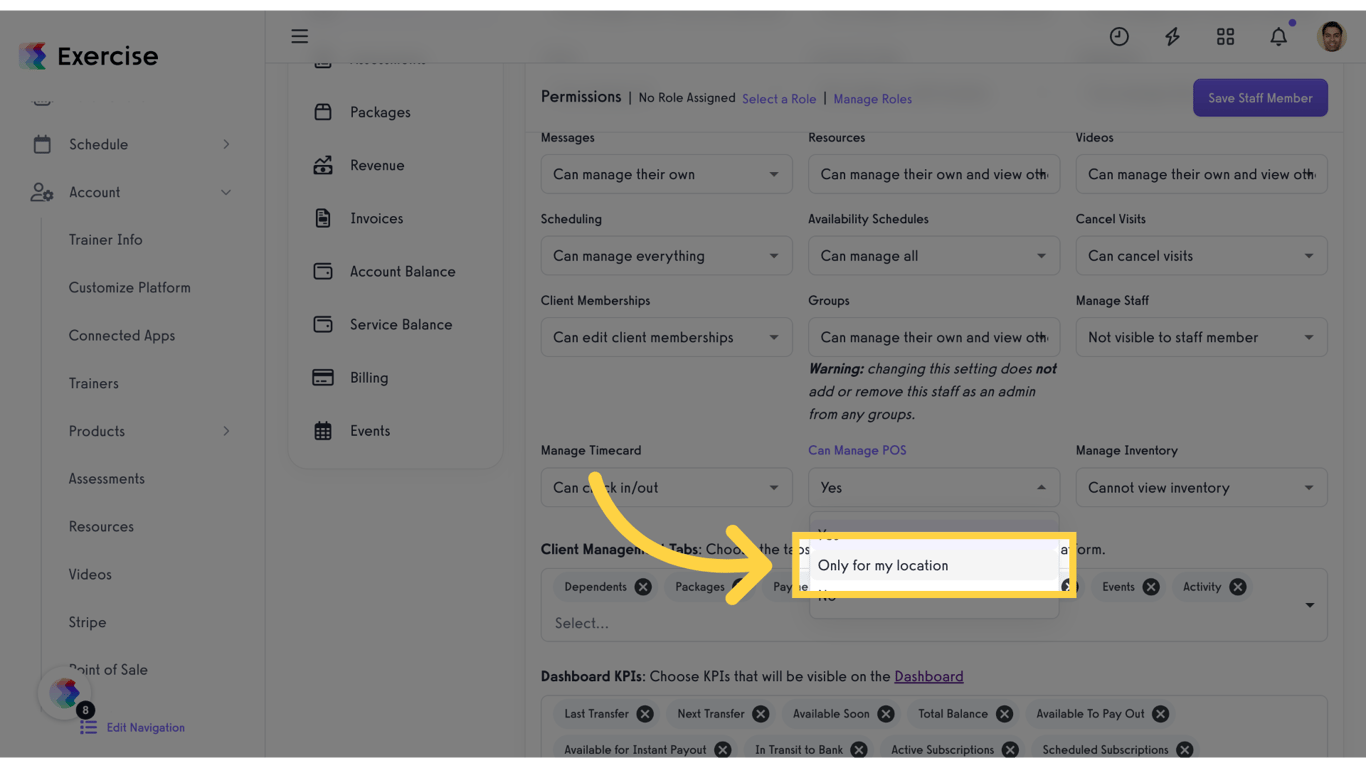 Click 'Only for my location'