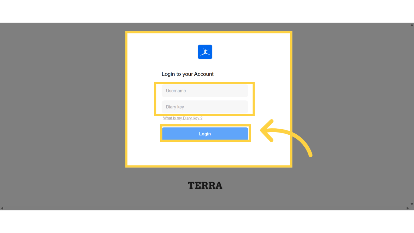 Login to your MyFitness Pal Account