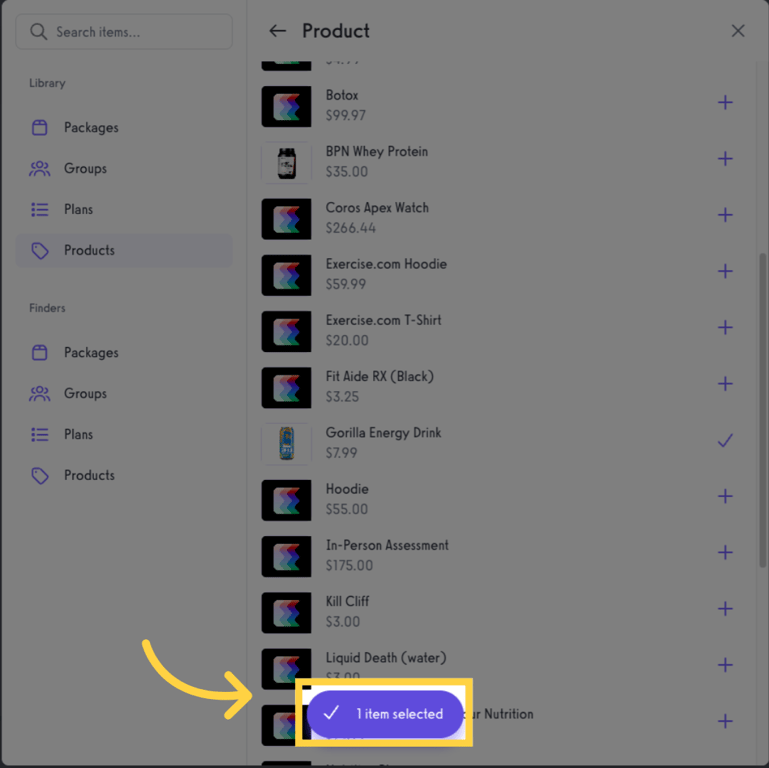 Review Selected Items