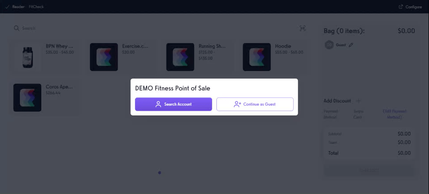 Access the POS or Kiosk.