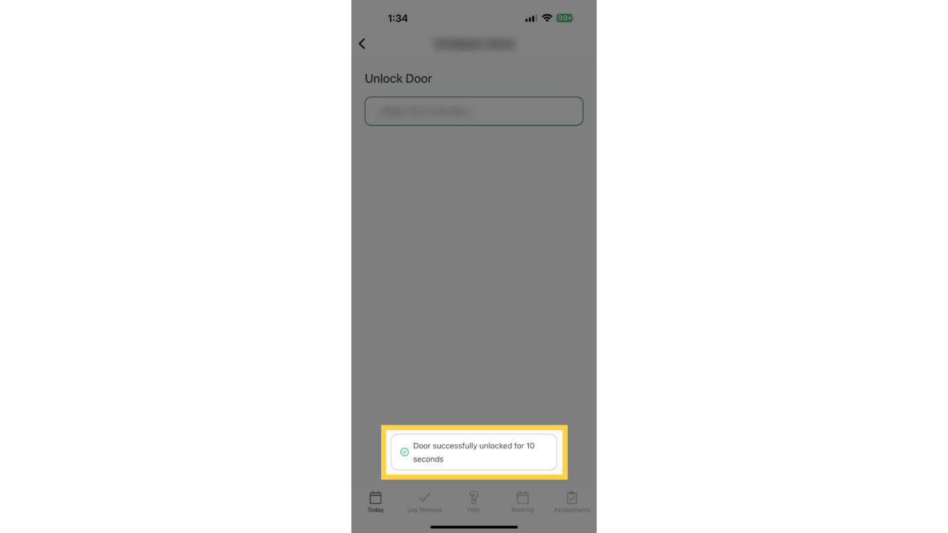 Access-Based Door Unlock Confirmation.