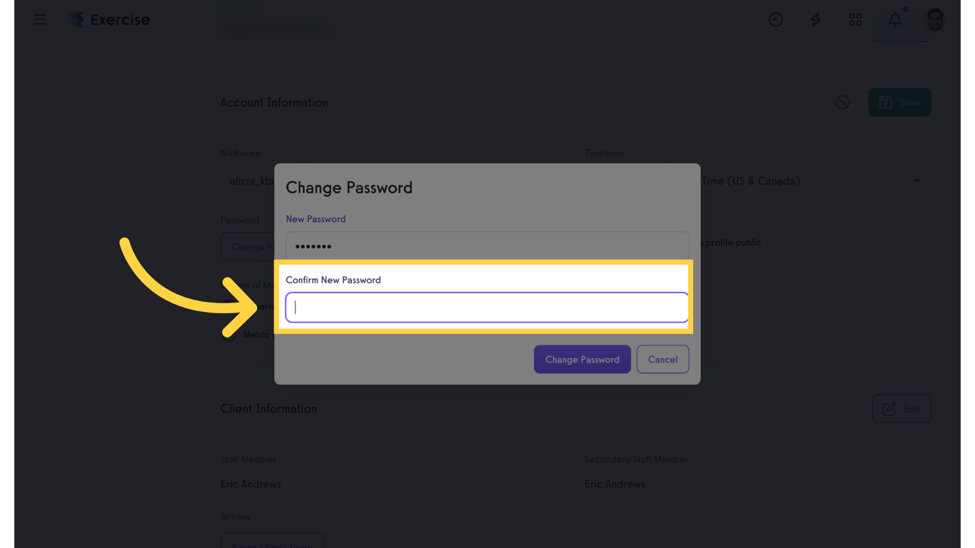 Confirm New Password