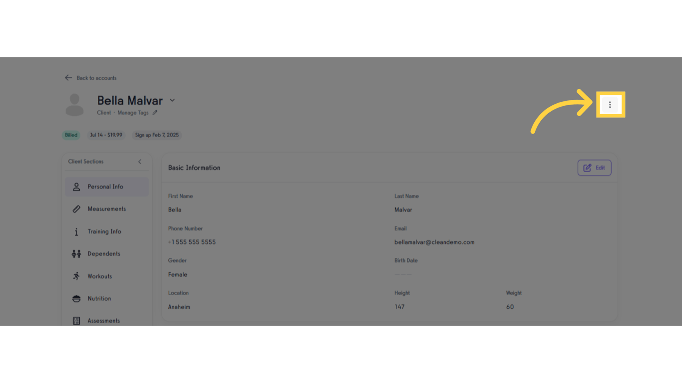Click the three-dot menu.