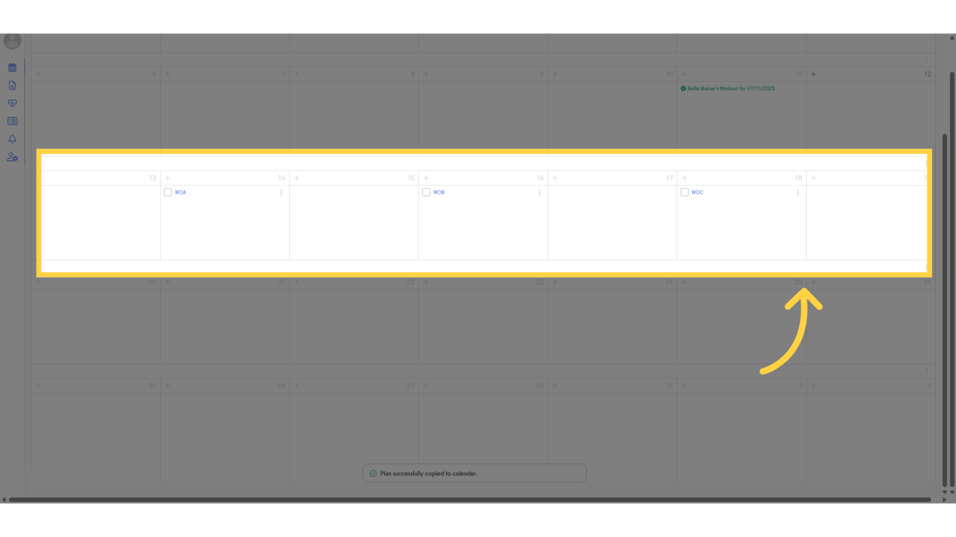 Able to import workout plan.