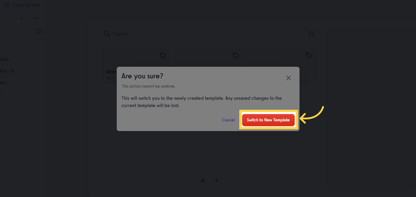 Switch to the new template to preview your layout.