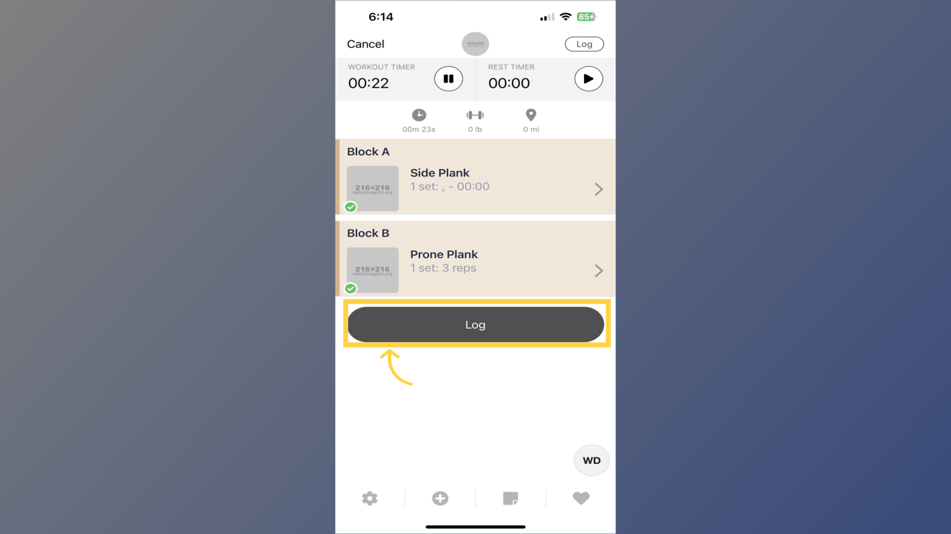 Log Workout