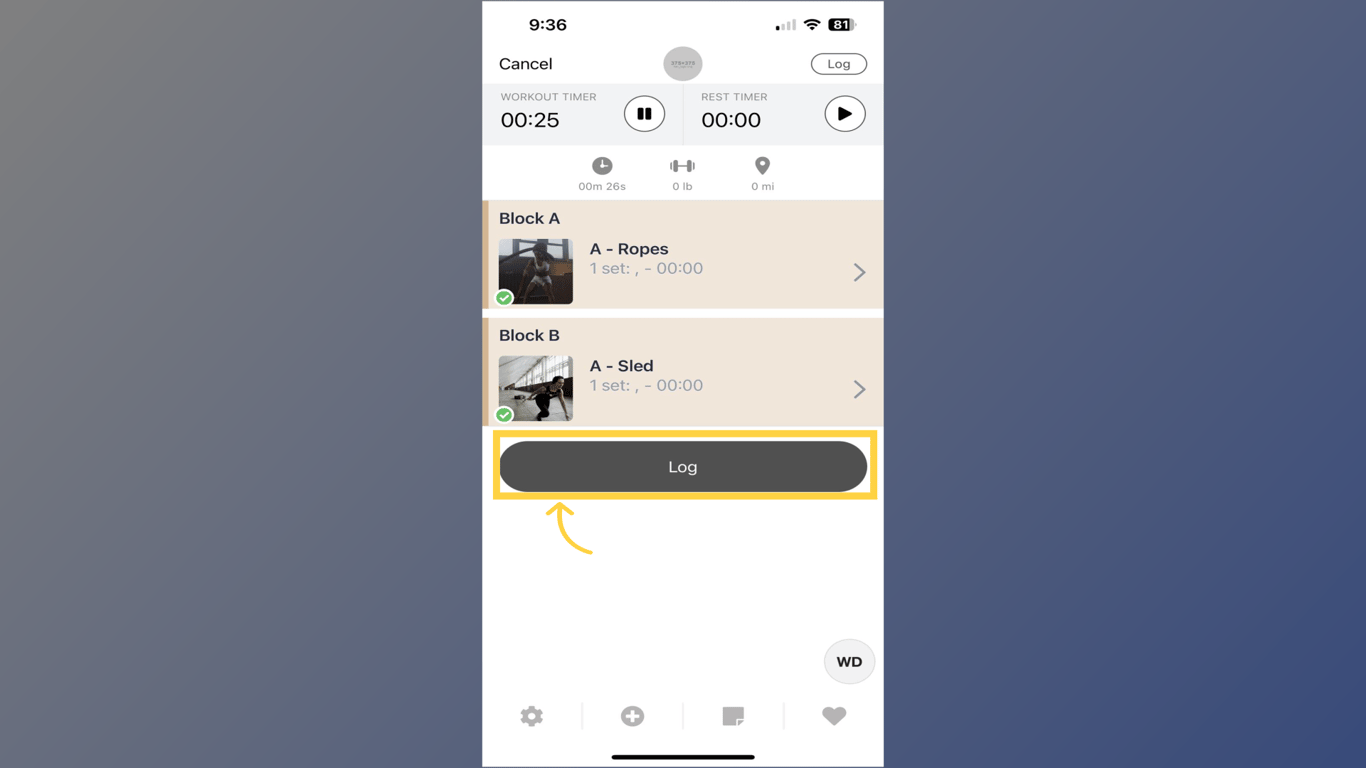 Log Workout