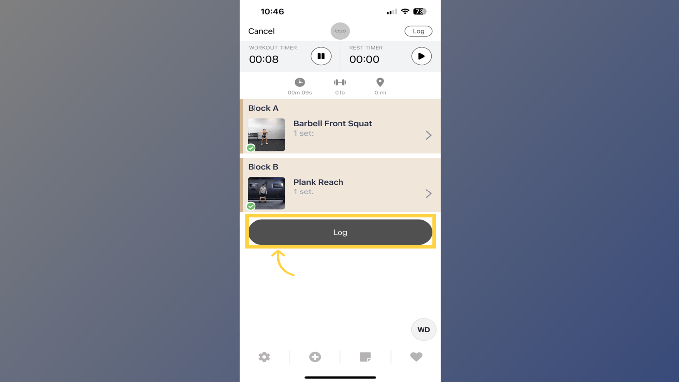 Log Workout