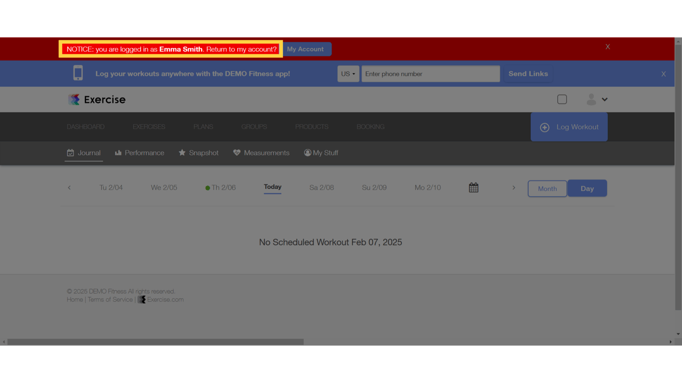 Logged in as dependent