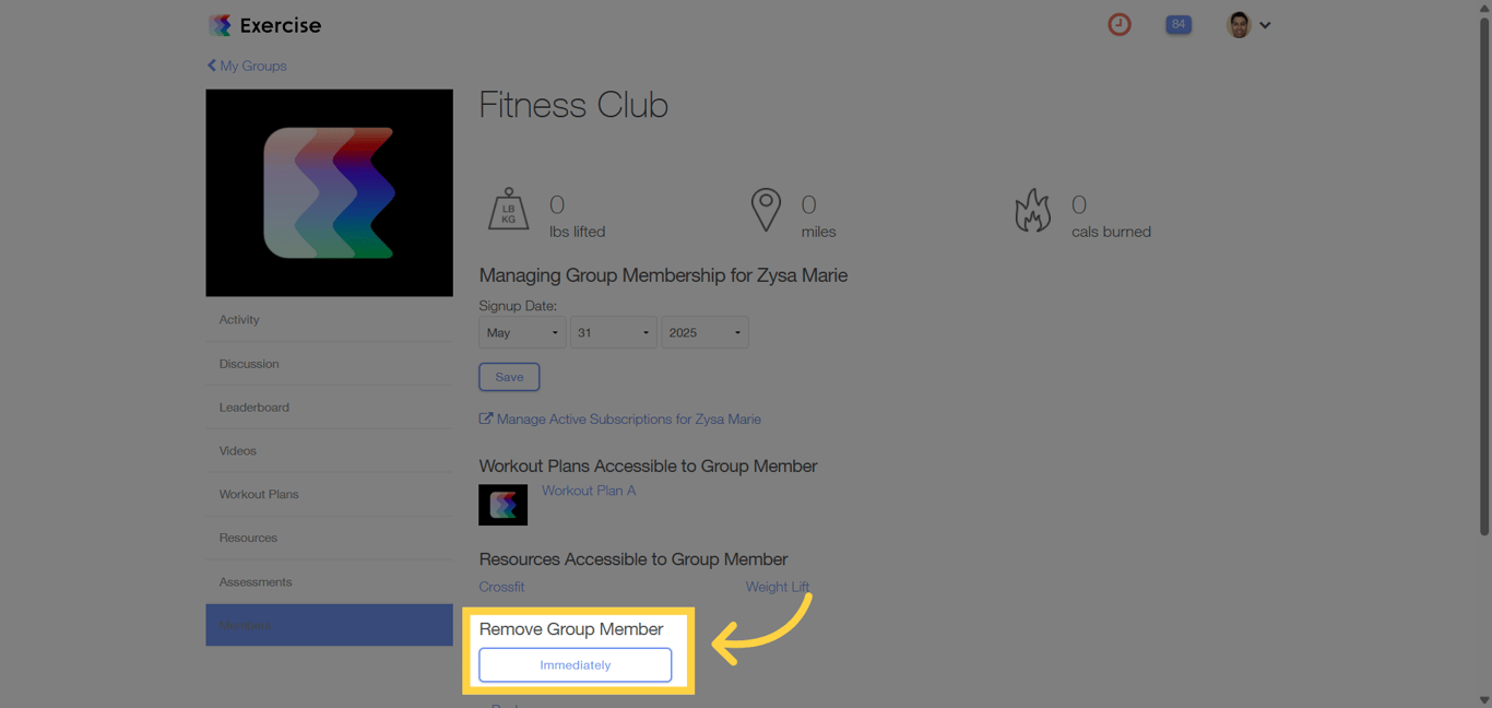 Removal options: Immediately or On Next Bill Cycle