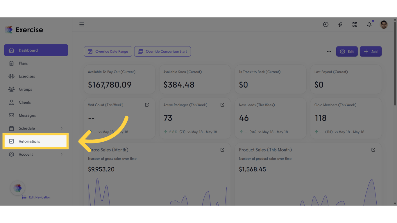 Click on the “Customize Platform” tab on the left sidebar.