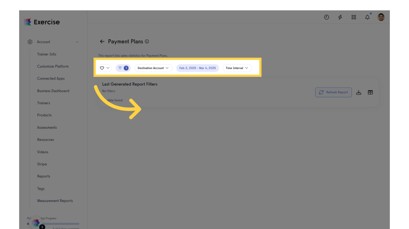 Click a View or Filter