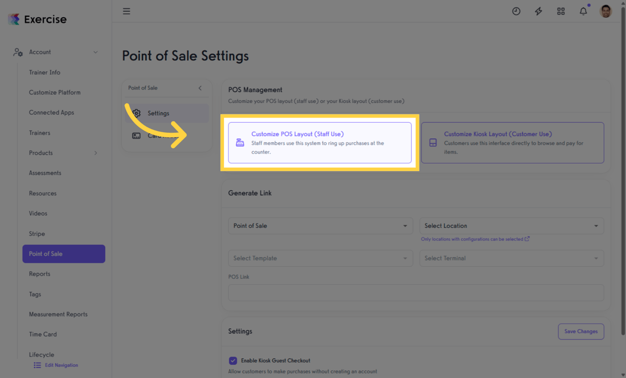 Customize POS Layout