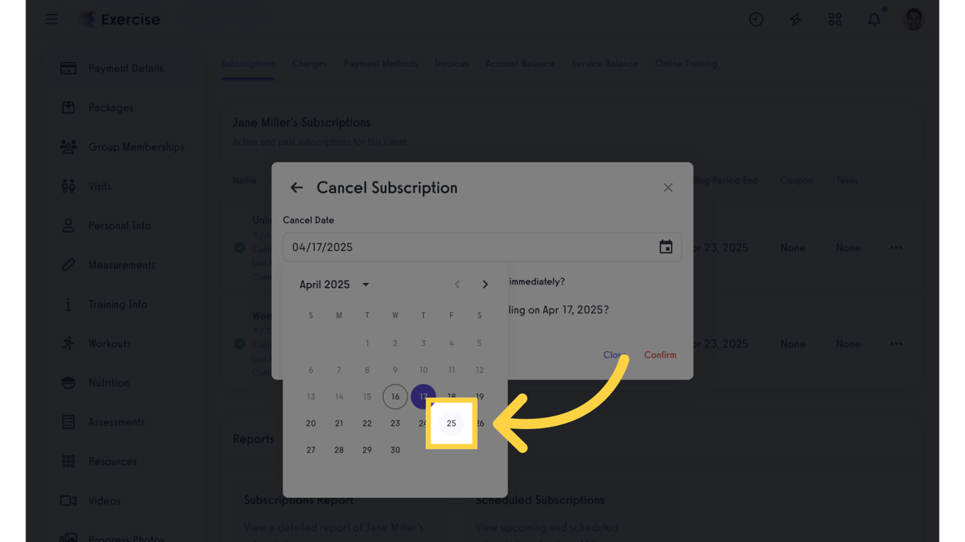 Select Date