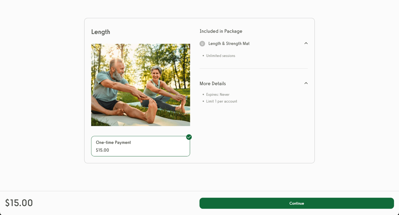 Review the package details.