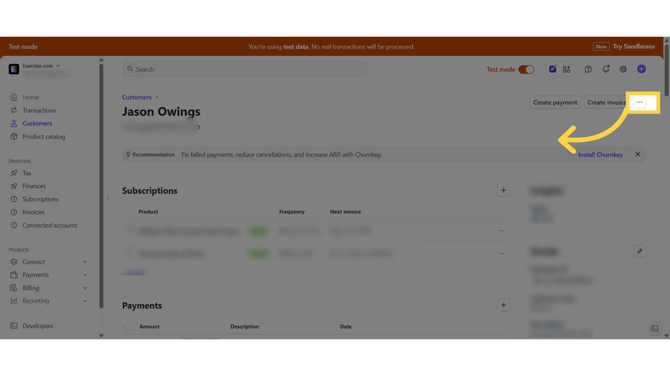 Click the three dot menu.