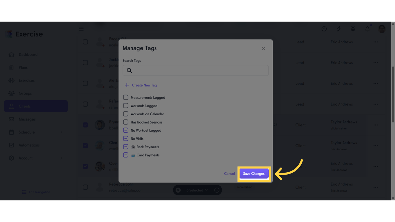 Click 'Save Changes'