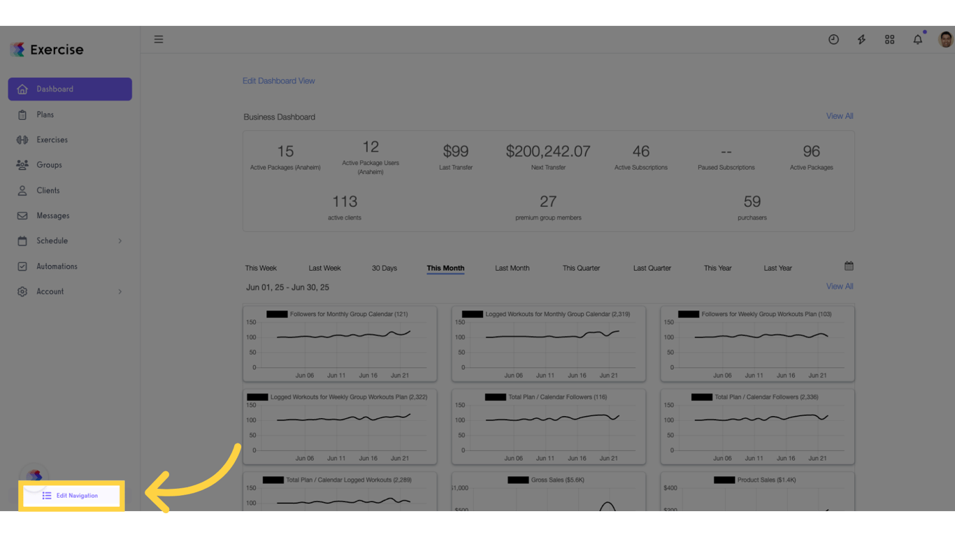 Click 'Edit Navigation'.