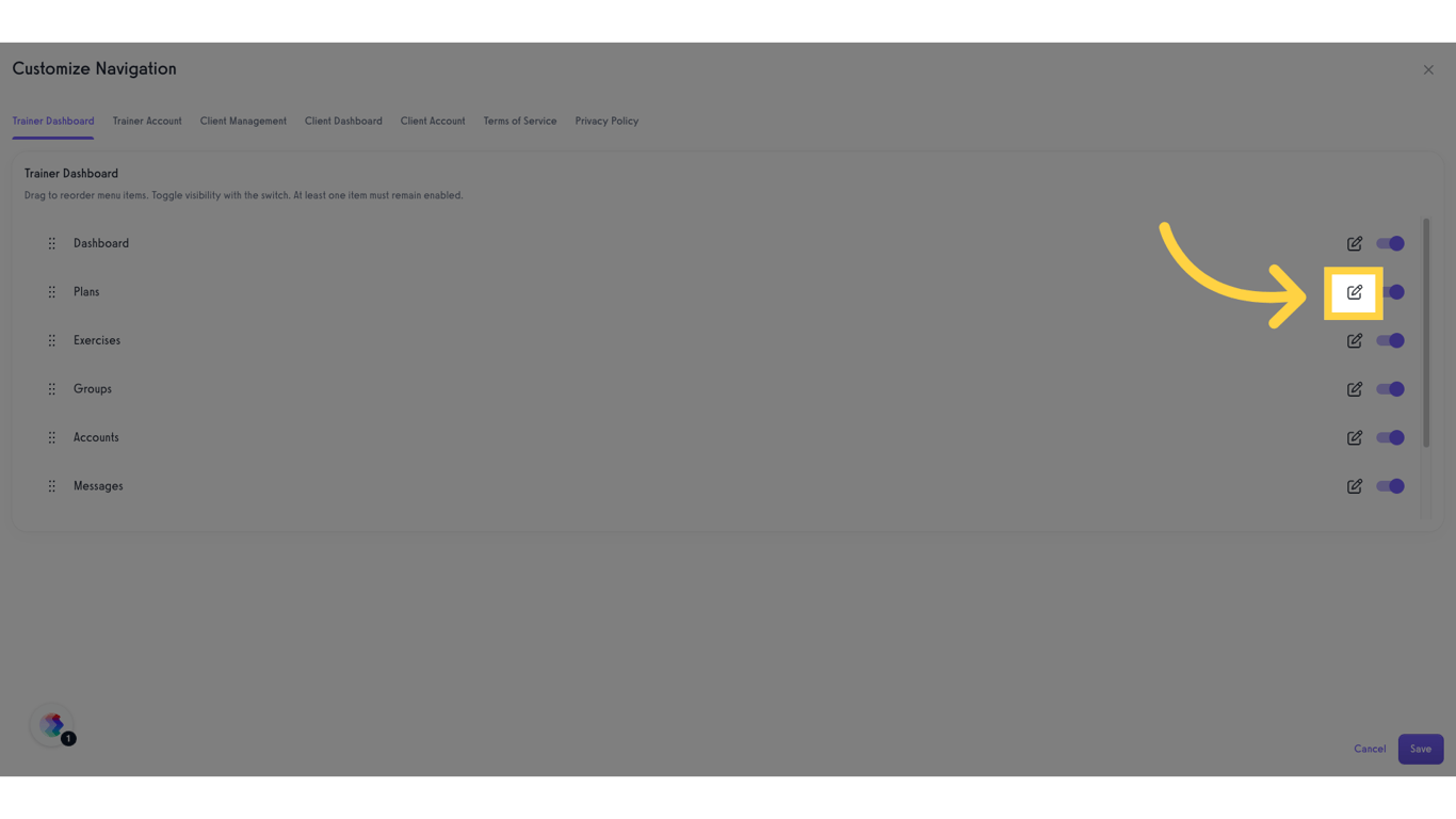 Click the edit icon.