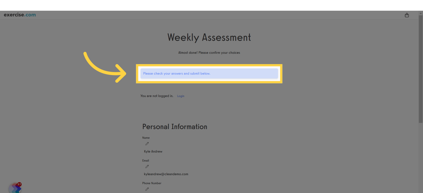 Review your answers.