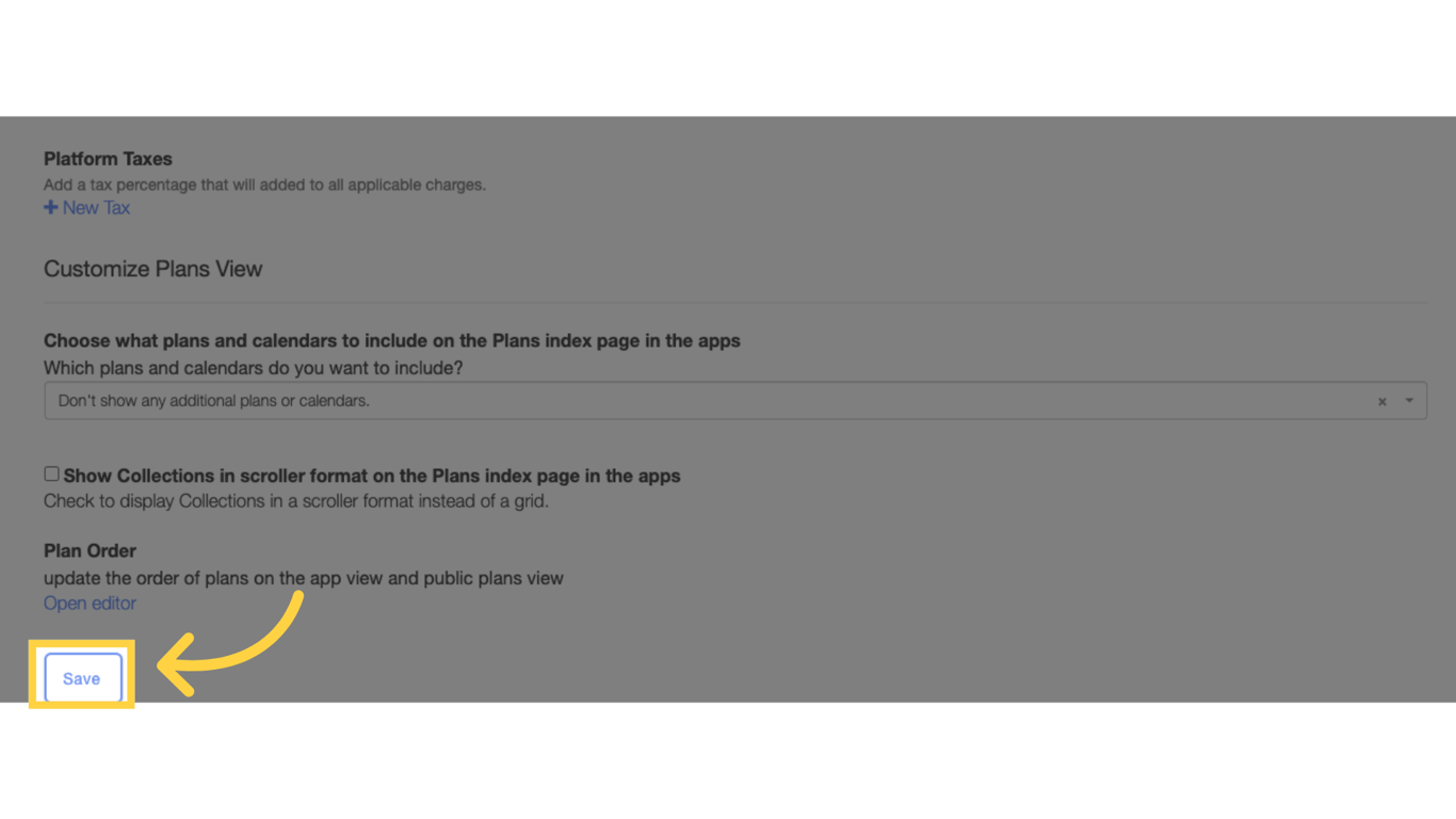 Click 'Save' button.