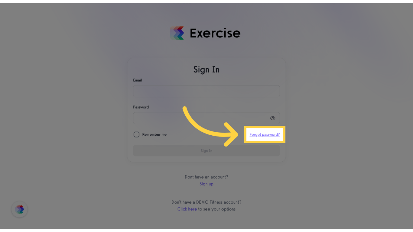 Click 'Forgot password?'