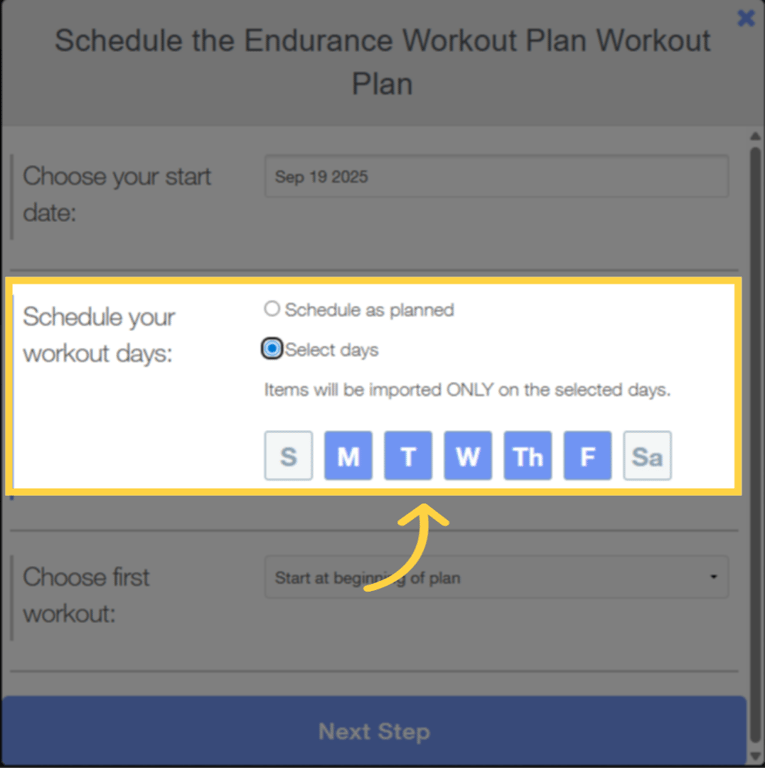 Choose a scheduling option.