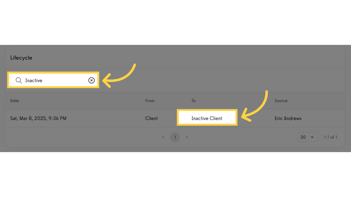 Search specific 'Lifecycle'.