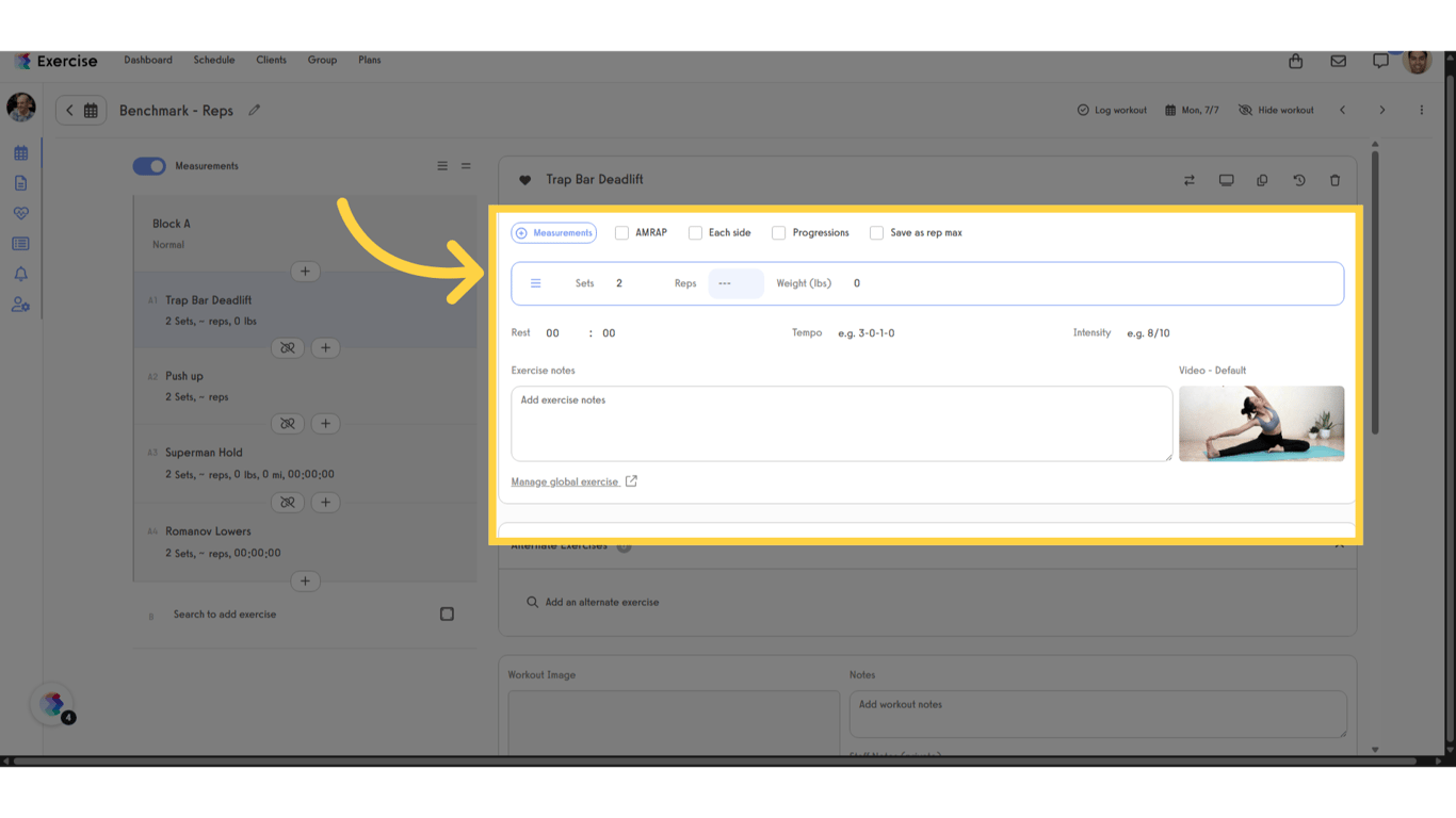 Update your exercise.