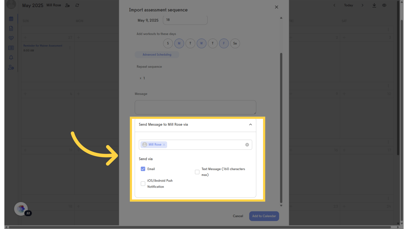 Choose the Delivery Method.