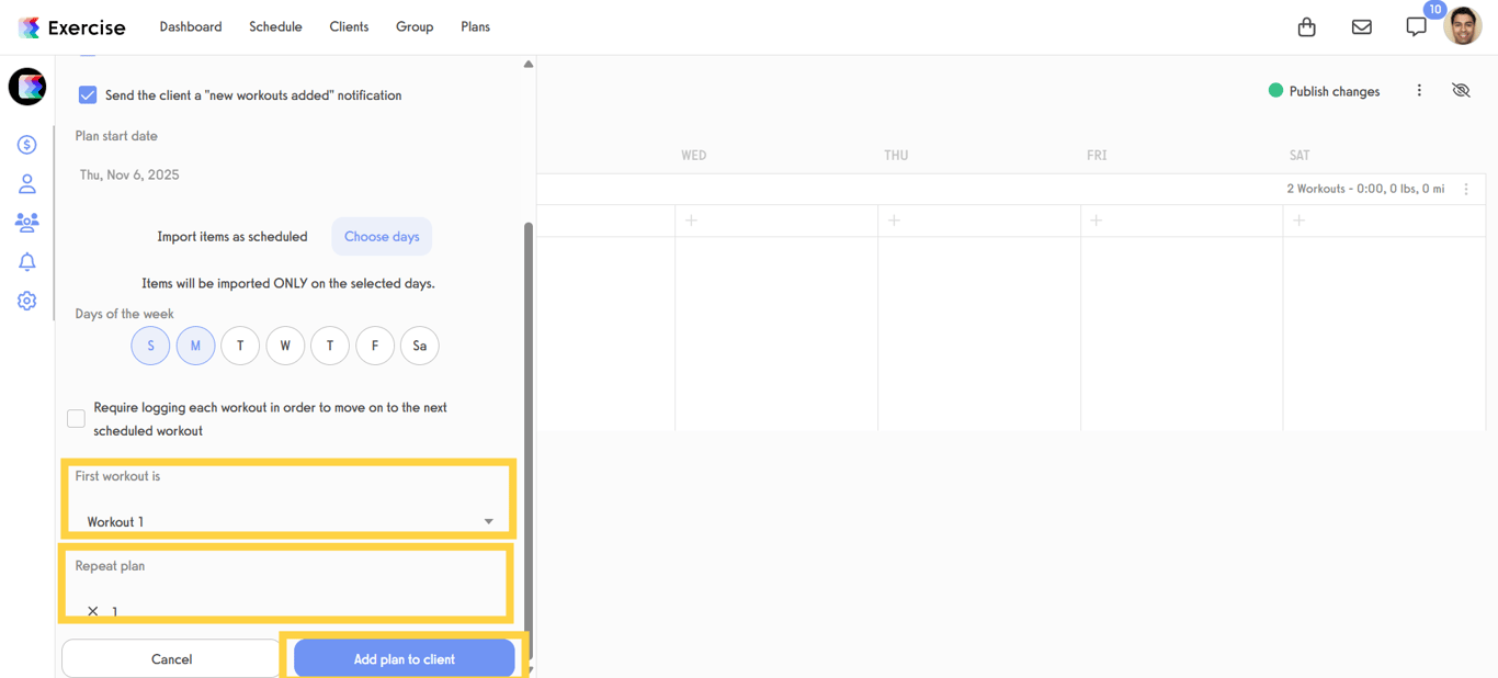 Confirm and Assign the Plan