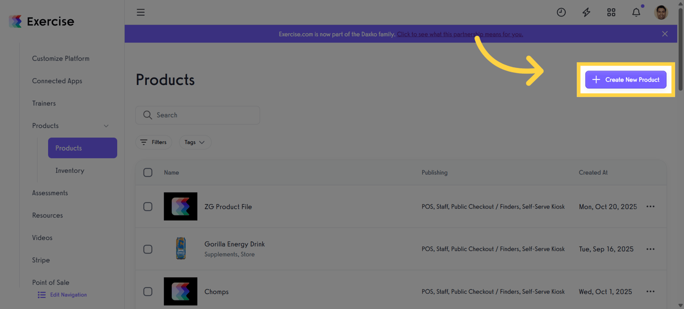 Create a New Product