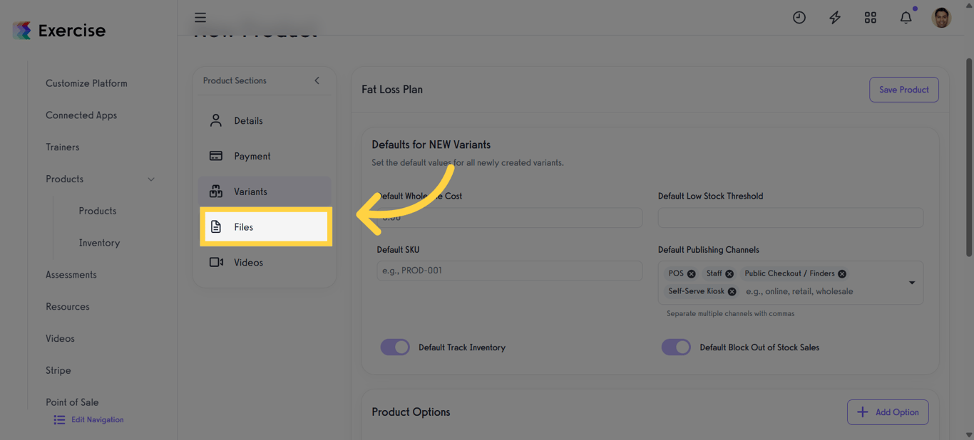 Manage Product Files