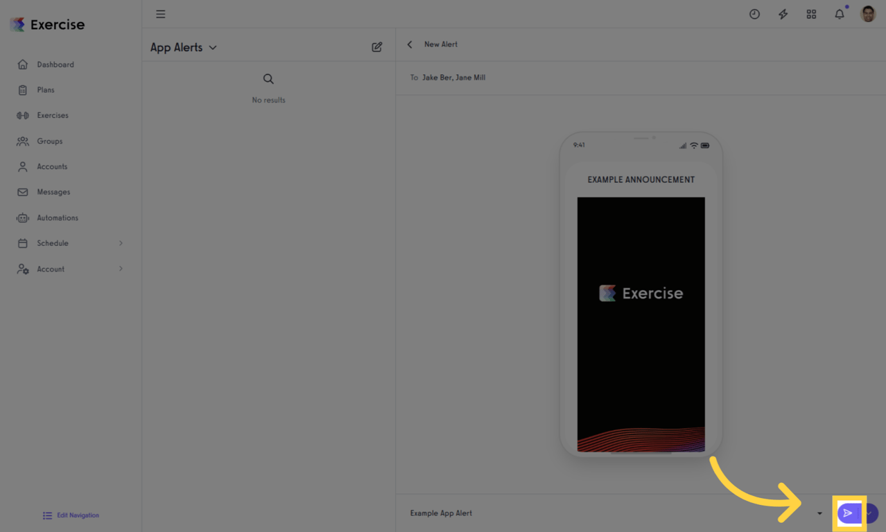 Click the Send Message button when you're ready to send!