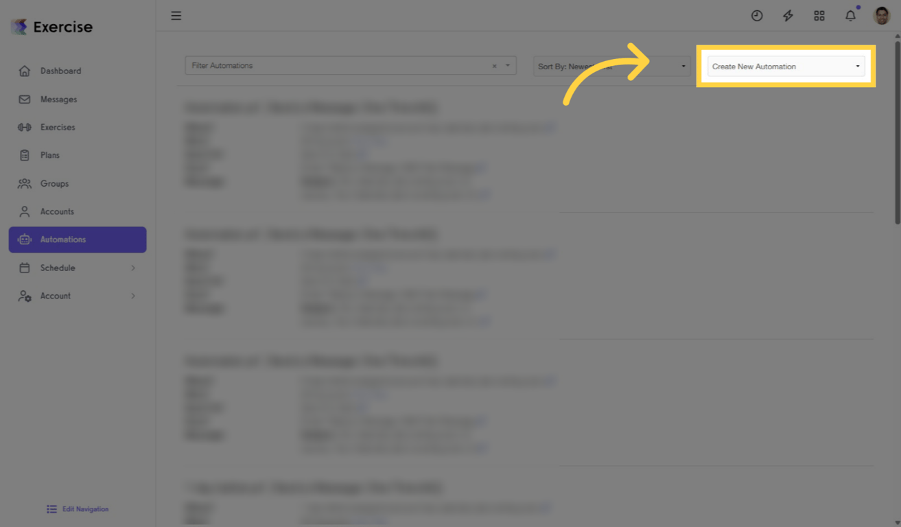 Create a New Automation