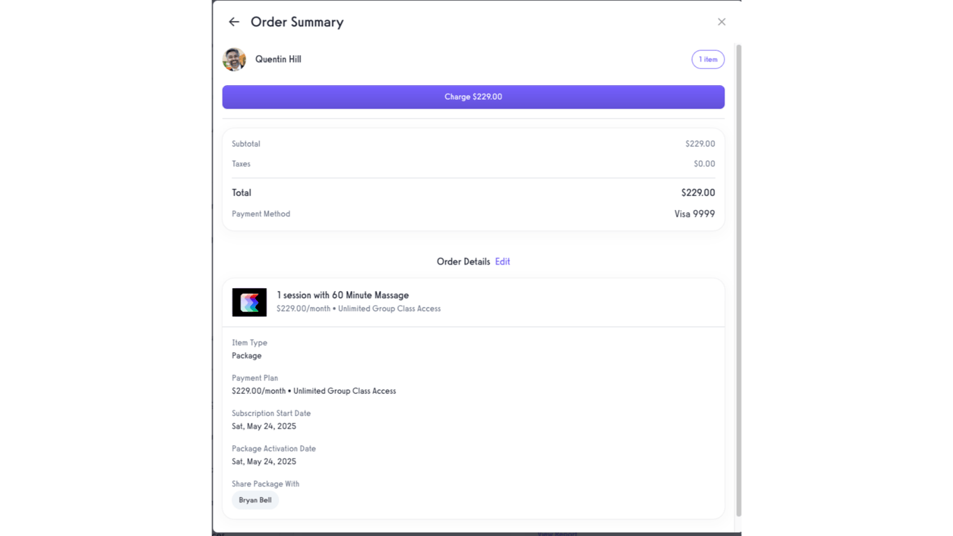 Option 1 Step 12: Review Order.
