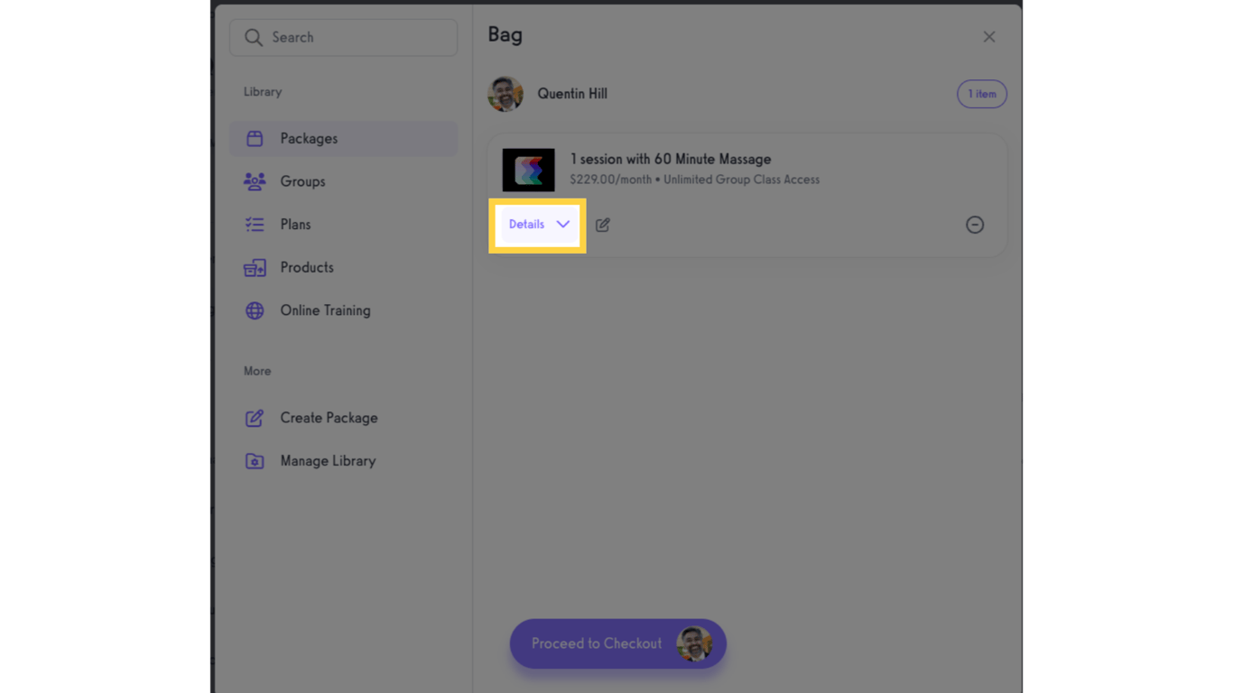 Option 1 Step 6: Click details.
