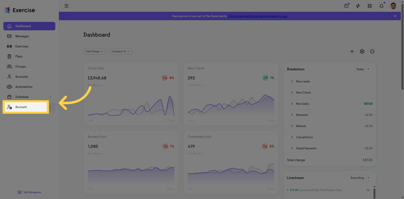 Access Account Settings