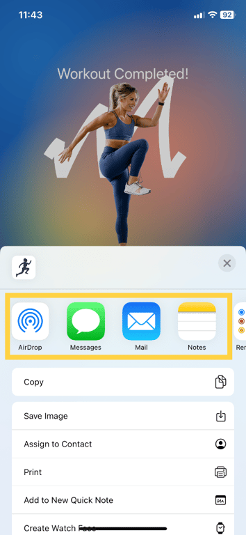 Select a Sharing Method