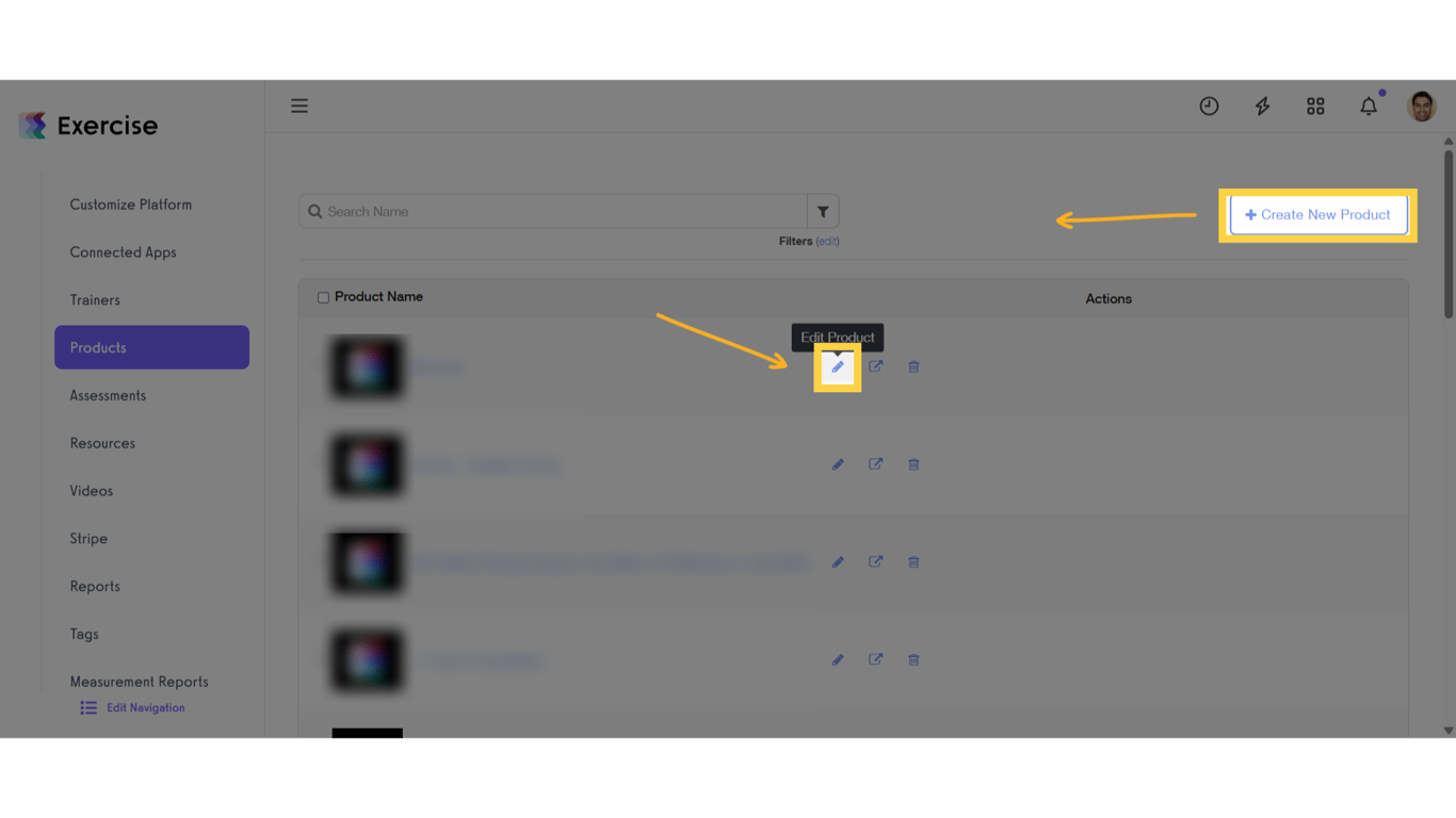 Create or edit a product
