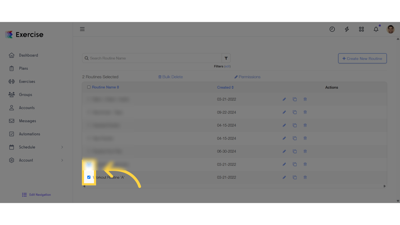 Select Multiple Routines