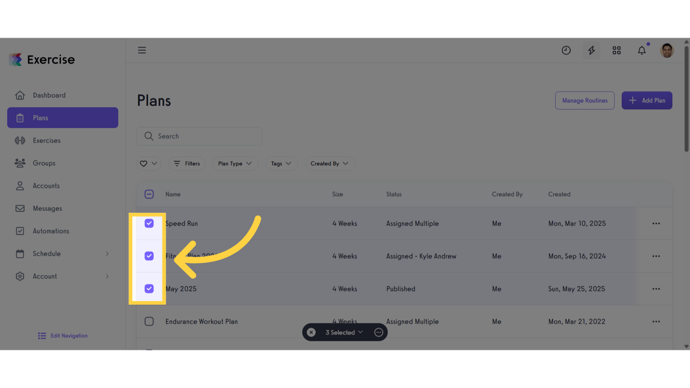 Select Multiple Plans