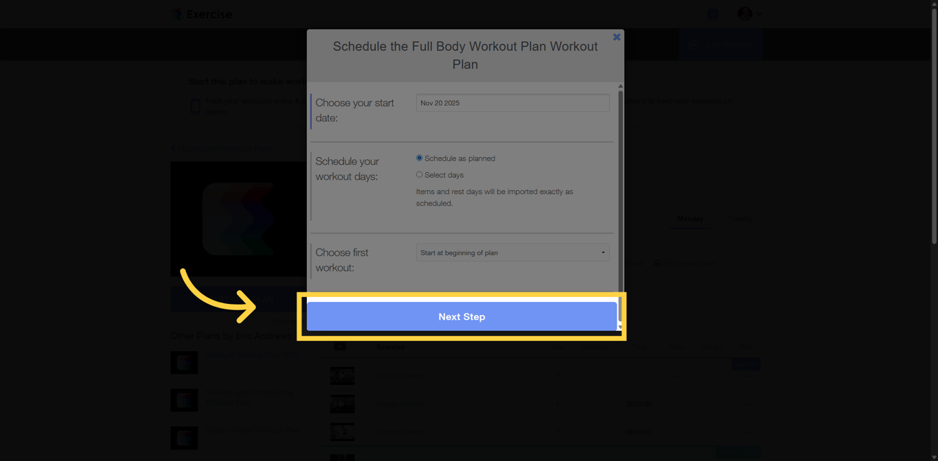 Proceed to Next Step